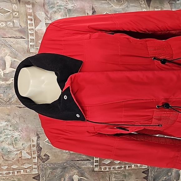 Bianca Nygard Weekend red jacket zipper front - Picture 2 of 11